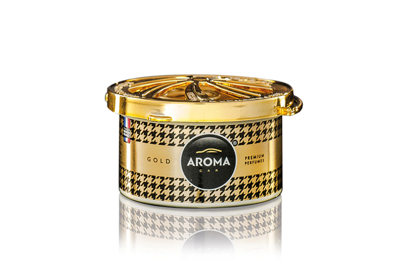 1 Amio – Αρωματικό Αυτοκινήτου σε Κονσέρβα Aroma Prestige Organic Gold για Φρεσκάδα & Καθημερινή Χρήση – 1 Τεμ. (A92516/AM) - Image 1