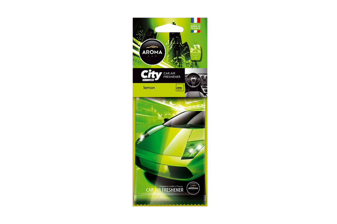 1 Amio – Αρωματικό Αυτοκινήτου Κρεμαστό Aroma City Card Lemon για Φρεσκάδα & Καθημερινή Χρήση – 1 Τεμ. (A92714/AM) - Image 1
