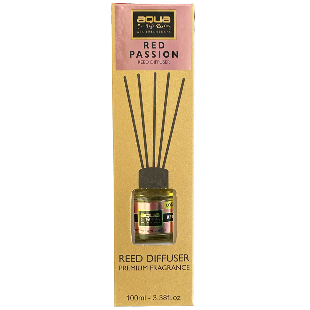 10-822_AQ_1 Aqua - Αρωματικό Χώρου Red Passion Home Reed Diffuser με 6 Στικς Aqua 100 ml - 1 τμχ (10-822/AQ) - Image 1