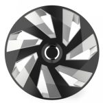 Amio - ΤΑΣΙΑ 15" HUBCAP VECTOR RC SILVER BLACK - ΣΕΤ 4 ΤΕΜ. ΣΕ ΚΟΥΤΙ (5230/AM)