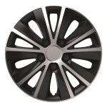 Amio - ΤΑΣΙΑ 14" RAPIDE NC SILVER BLACK (ΜΕ ΔΙΑΜΕΤΡΟ ΓΙΑ ΣΗΜΑ 7,2cm) - ΣΕΤ 4ΤΕΜ ΣΕ ΚΟΥΤΙ (1171/AM)