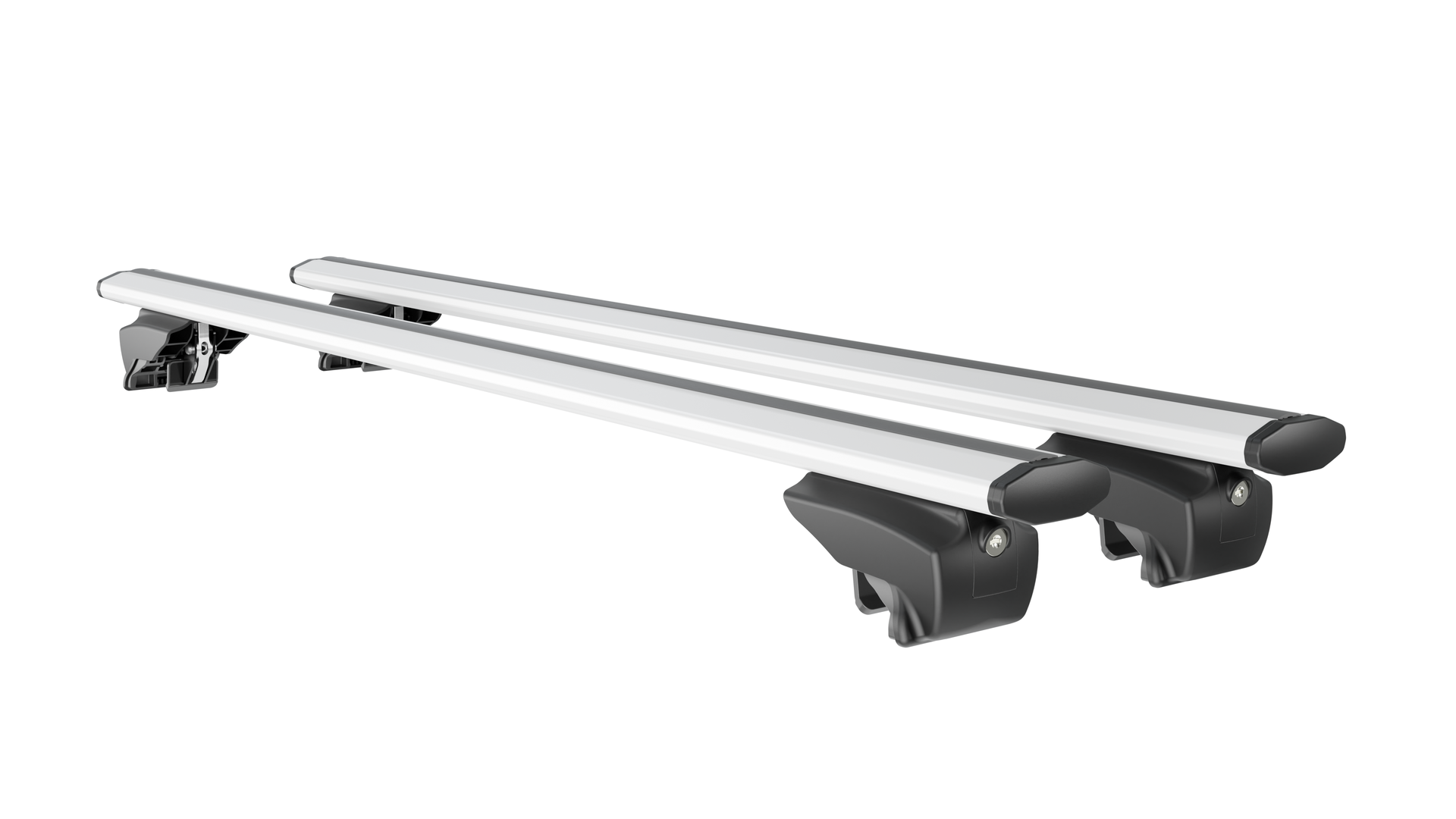 14070_MB_4 ΜΠΑΡΕΣ ΟΡΟΦΗΣ ΑΛΟΥΜΙΝΙΟΥ BLADE L SILVER 127cm ΜΕ ΑΚΡΑ GAMMA FLAT ΓΙΑ FLUSH / STANDARD RAILS MENABO - 2 ΤΕΜ. - Image 1