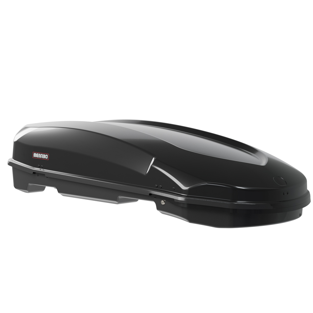 14280_MB_01 Menabo - Μπαγκαζιέρα Οροφής Satellite 600 Duo Black με T-track σε Μαύρο Γυαλιστερό Χρώμα από ABS Πλαστικό με Διαστάσεις 197,6x94,1x46,7 cm - 1 Τεμ. (14280/MB) - Image 1