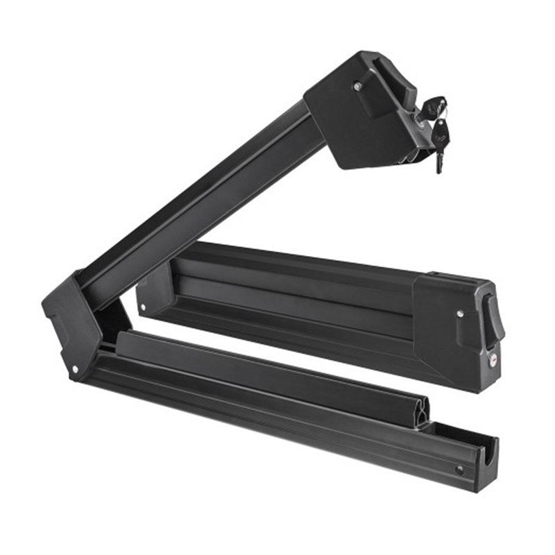 14590MB_1 Menabo - Βάση Σκι Οροφής Αλουμινίου Yelo 4 NS Black με Κλειδί για 4 Ζευγάρια Σκι ή 2 Snowboard για Ασφαλή Μεταφορά Φορτίου - 1 Σετ (14590/MB) - Image 1