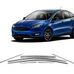 TRIM ΠΑΡΑΘΥΡΩΝ ΑΝΩ ΑΝΟΞΕΙΔΩΤΟ ΑΤΣΑΛΙ ΧΡΩΜΙΟ ΓΙΑ FORD FOCUS SD 2011+ S-DIZAYN - 8 TEM.