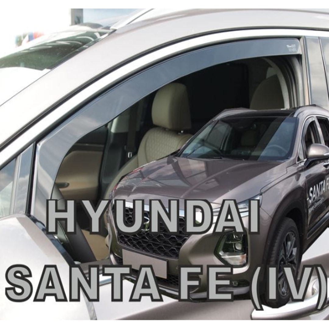 17294 ΑΝΕΜΟΘΡΑΥΣΤΕΣ ΓΙΑ HYUNDAI SANTA FE IV 5D 2018+ ΖΕΥΓΑΡΙ ΑΠΟ ΕΥΚΑΜΠΤΟ ΦΙΜΕ ΠΛΑΣΤΙΚΟ HEKO - 2 ΤΕΜ. - Image 1