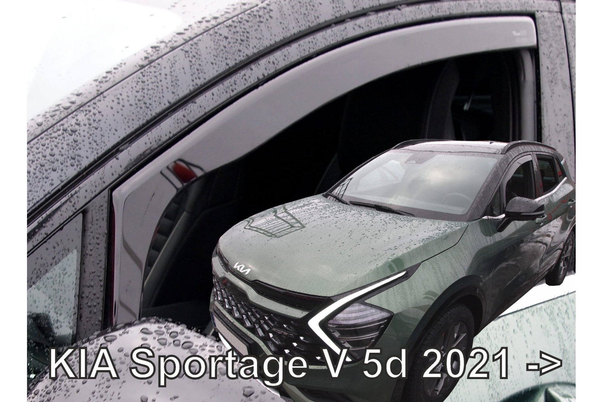 20193 ΑΝΕΜΟΘΡΑΥΣΤΕΣ ΓΙΑ KIA SPORTAGE 5D 2021+ ΖΕΥΓΑΡΙ ΑΠΟ ΕΥΚΑΜΠΤΟ ΦΙΜΕ ΠΛΑΣΤΙΚΟ HEKO - 2 ΤΕΜ. - Image 1