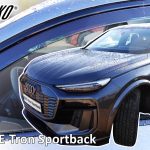 Heko - Ανεμοθραύστες για Audi Q6 E-Tron Sportback 5 Doors 2024+ Ζευγάρι Απο Εύκαμπτο Φιμέ Πλαστικό - 2 τεμ. (ΑΝΕΜ.20201)