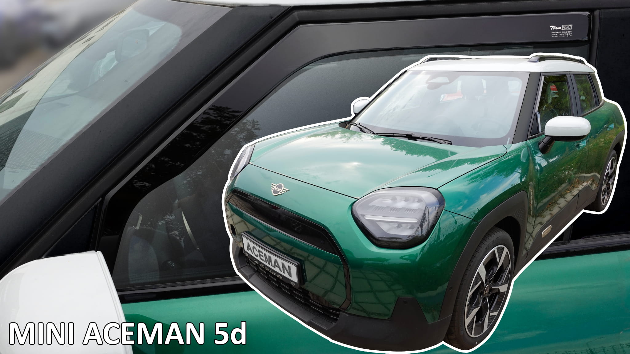 22213 Heko - Ανεμοθραύστες Παραθύρων Για Mini Aceman (J05) 2024 > 5πορτο υλικό Acrylic Χρώμα Φιμέ - 2 τεμ. (ΑΝΕΜ.22213) - Image 1