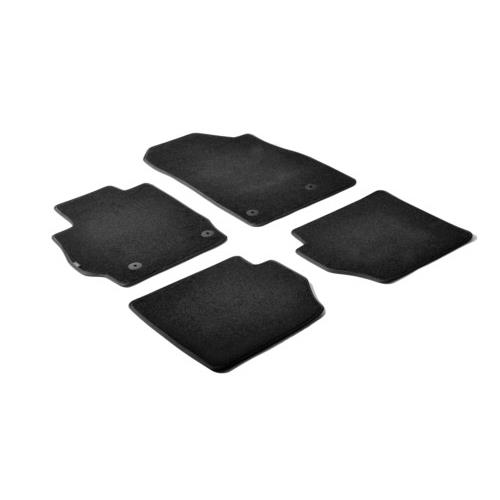 23093-S-01-@ ΠΑΤΑΚΙΑ EXECUTIVE ΜΟΚΕΤΑ ΓΙΑ MAZDA 2 3D 10/2007-02/2015 / MAZDA 2 5D 10/2007-02/2015 ΣΕ ΜΑΥΡΟ ΧΡΩΜΑ ΜΕ ΚΟΥΜΠΩΜΑΤΑ LAMPA - 4 ΤΕΜ. - Image 1