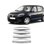 ΧΕΡΟΥΛΙΑ ΠΟΡΤΑΣ ΓΙΑ DACIA SANDERO 1 5D 2007-2013  ΧΡΩΜΙΟ ΜΕΤΑΛΛΙΚΑ 4ΤΕΜ.