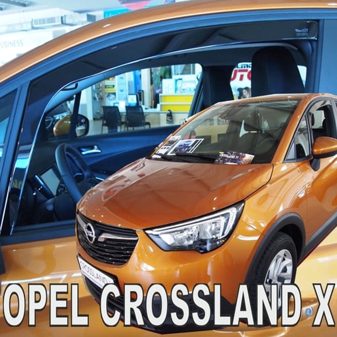 25394-1 ΑΝΕΜΟΘΡΑΥΣΤΕΣ ΓΙΑ OPEL CROSSLAND X 5D 2017+ ΖΕΥΓΑΡΙ ΑΥΤΟΚΙΝΗΤΟΥ ΑΠΟ ΕΥΚΑΜΠΤΟ ΦΙΜΕ ΠΛΑΣΤΙΚΟ HEKO - 2 ΤΕΜ. - Image 1