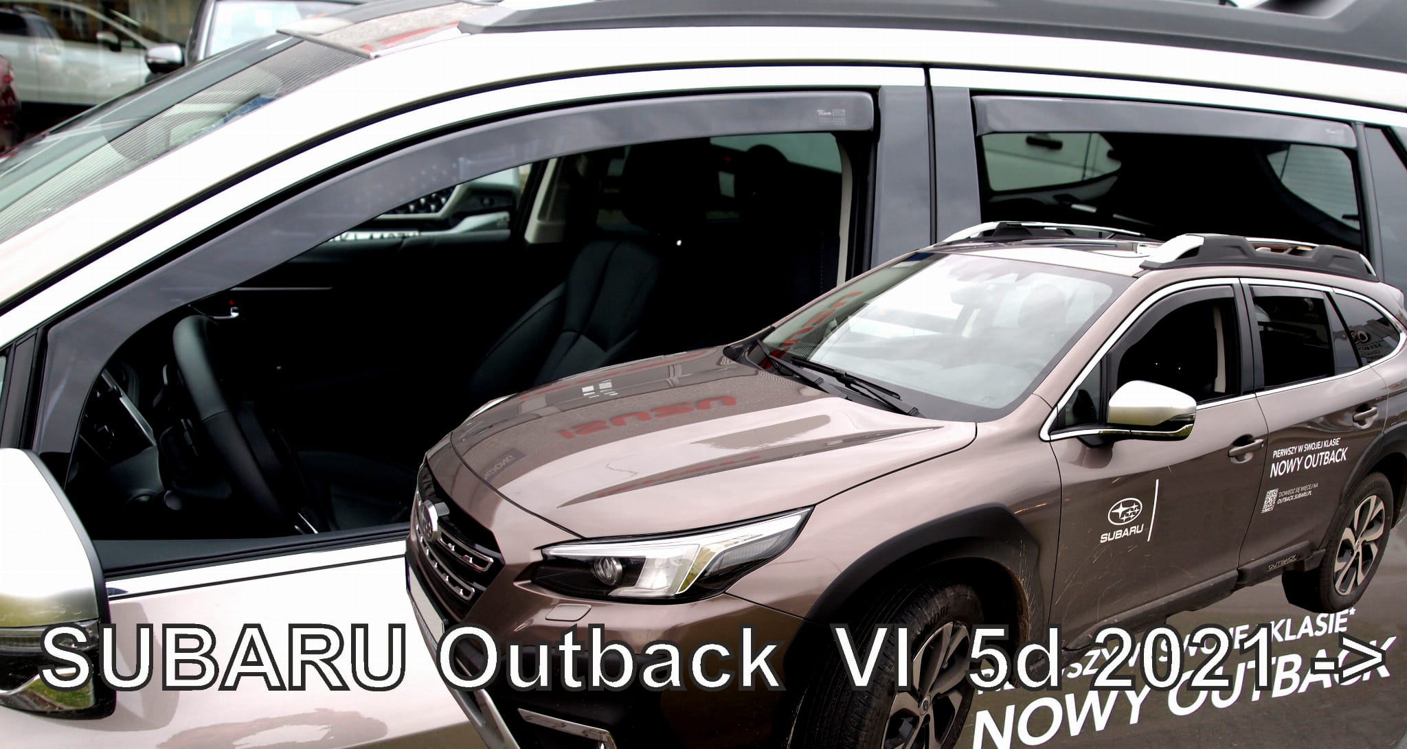 28532 Heko - Ανεμοθραύστες Παραθύρων Για Subaru Outback (BT) 2021 > 5πορτο Hatchback/SUV υλικό Acrylic Χρώμα Φιμέ - 4 τεμ. (ΑΝΕΜ.SET28532) - Image 1
