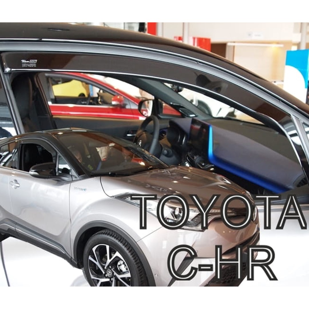 29644 ΑΝΕΜΟΘΡΑΥΣΤΕΣ ΓΙΑ TOYOTA C-HR 5D 2016+ ΖΕΥΓΑΡΙ ΑΠΟ ΕΥΚΑΜΠΤΟ ΦΙΜΕ ΠΛΑΣΤΙΚΟ HEKO - 2 ΤΕΜ. - Image 1