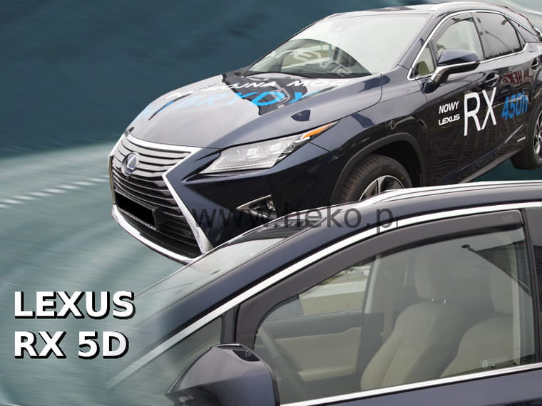 30024 ΑΝΕΜΟΘΡΑΥΣΤΕΣ ΓΙΑ LEXUS RX 5D 2016+ ΖΕΥΓΑΡΙ ΑΥΤΟΚΙΝΗΤΟΥ ΑΠΟ ΕΥΚΑΜΠΤΟ ΦΙΜΕ ΠΛΑΣΤΙΚΟ HEKO - 2 ΤΕΜ. - Image 1