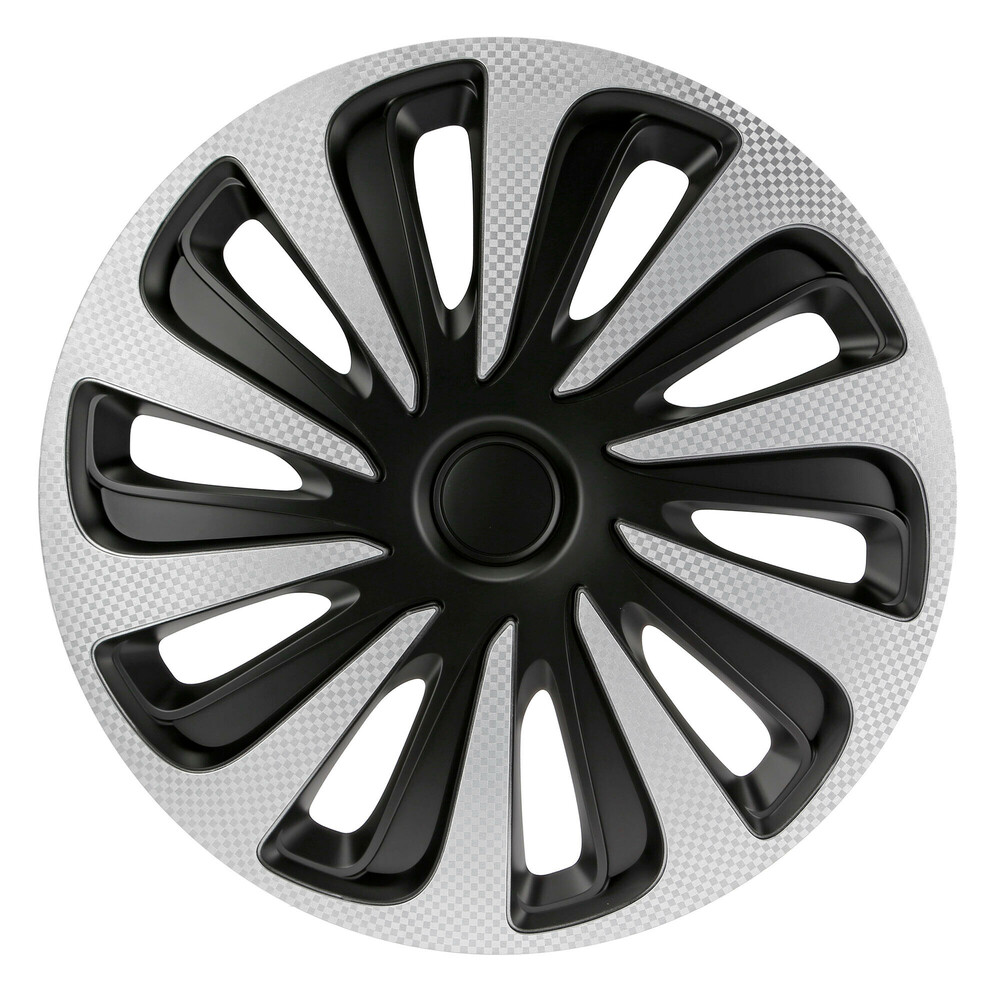 31481-S-01.jpgt_1763385117 Lampa - Σετ Τάσια Αυτοκινήτου 17’’ Kojin Carbon TECH-ONE από υλικό ABS Ασημί / Μαύρο - 4 TEM (L3148.1) - Image 1