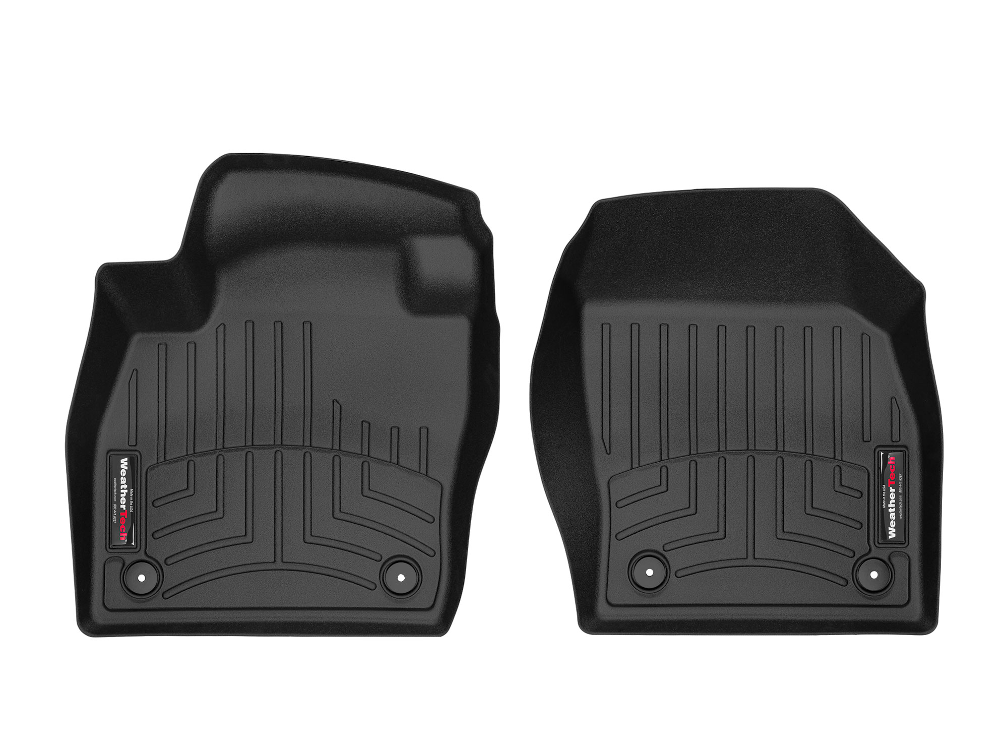 4413561 ΠΑΤΑΚΙΑ ΓΙΑ VW POLO MK6 2017+ /AUDI A1 2018+ /SKODA SCALA 2018-2021 ΜΠΡΟΣΤΙΝΑ ΜΑΥΡΑ 2ΤΕΜ WEATHERTECH - Image 1