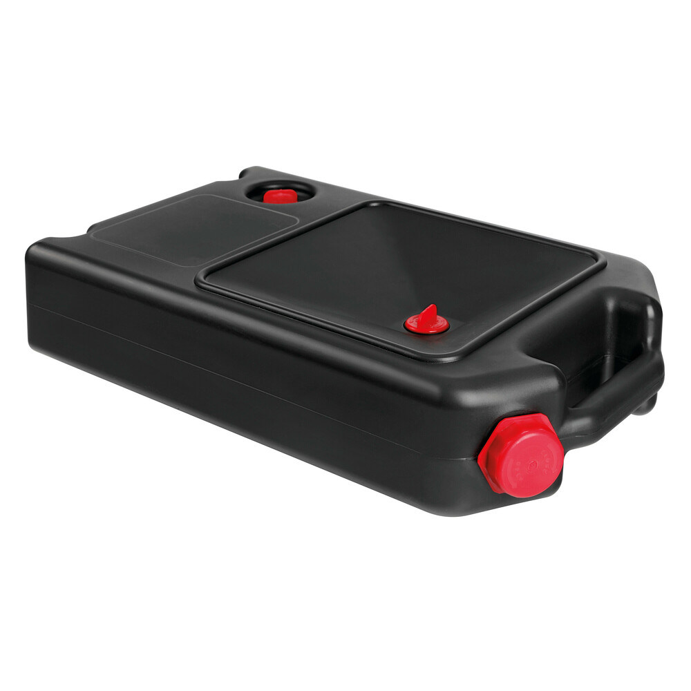 65913-S-01 ΜΠΕΤΟΝΙ ΠΛΑΣΤΙΚΟ (HDPE) ΑΠΟΘΗΚΕΥΣΗΣ Κ ΜΕΤΑΦΟΡΑΣ ΛΑΔΙΟΥ ΠΛΑΚΕ ΜΑΥΡΟ 8lt LAMPA - 1 TEM. - Image 1