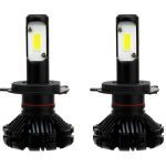 Amio - Σετ Λαμπτήρων Αυτοκινήτου CX SERIES τεχνολογίας LED τύπου H4 βάση P43t τάση λειτουργίας 6-18V απόδοσης 30W χρώμα 6000K για Επιβατικά Αυτοκίνητα και Μοτοσυκλέτες - 2 τεμ. (01073/AM)