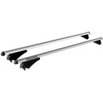 Menabo - Σετ Μπάρες Οροφής Αλουμινίου τύπου Tiger XL Silver Για Audi A4 Avant (B9/8W) 11/2015 > 10/2024 5πορτο Μήκος 131.5cm Για Flush Rails - 1 σετ. (8500/MB)
