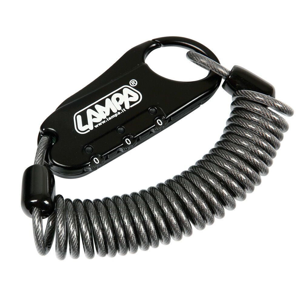 9059.5-LB-LM_1 Lampa - Κλειδαριά Ασφαλείας Raptor με Συρματόσχοινο 150cm για Κράνη / Ποδήλατα / Laptop με Επαναρυθμιζόμενο 3ψήφιο Συνδυασμό και Ατσάλινο Πυρήνα - 1 Τεμ. (9059.5-LB-LM) - Image 1