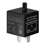 LED FLASHER (ΦΛΑΣΙΕΡΑ) TRIMMER ΗΛΕΚΤΡΟΝΙΚΟ ΓΙΑ LED ΦΛΑΣ 12V max 10A 3PIN LAMPA - 1 ΤΕΜ.