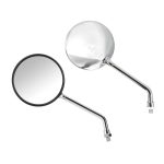 Lampa – Καθρέπτες Moto Opal Chrome Στρογγυλοί M10x1,25 DX Χρώμα Χρώμιο, ανανεώστε την κλασική αισθητική και εξασφαλίστε καθαρή ορατότητα σε κάθε διαδρομή – 2 τεμ. (9163.0-LM)