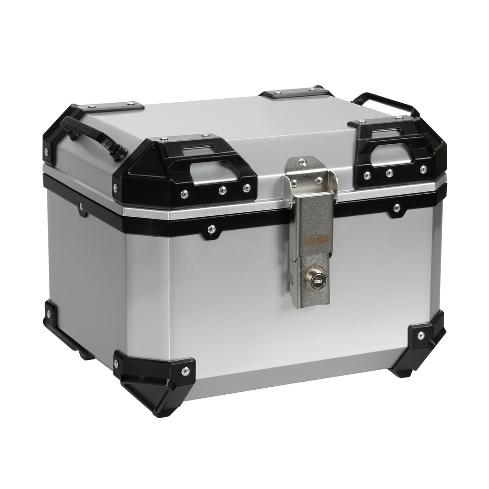 91666-S-01 Lampa – Βαλιτσάκι Μοτοσυκλέτας T-Box 35L Ασημί για Ασφαλή Μεταφορά Εξοπλισμού με Σύστημα Γρήγορης Απελευθέρωσης – 1 Τεμ. (9166.6-LM) - Image 1