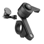 Διπλή Βάση Στήριξης Κινητού και Action Camera Combo 2.0 της σειράς Titan Optiline για Τιμόνι Μηχανής ή Ποδηλάτου με διάμετρο από 22 mm έως 35 mm με 3D αντικραδασμικό σύστημα dampener και σύστημα Duolock 2.0, συμβατή με Θήκες ή Αντάπτορες Κινητού Optiline