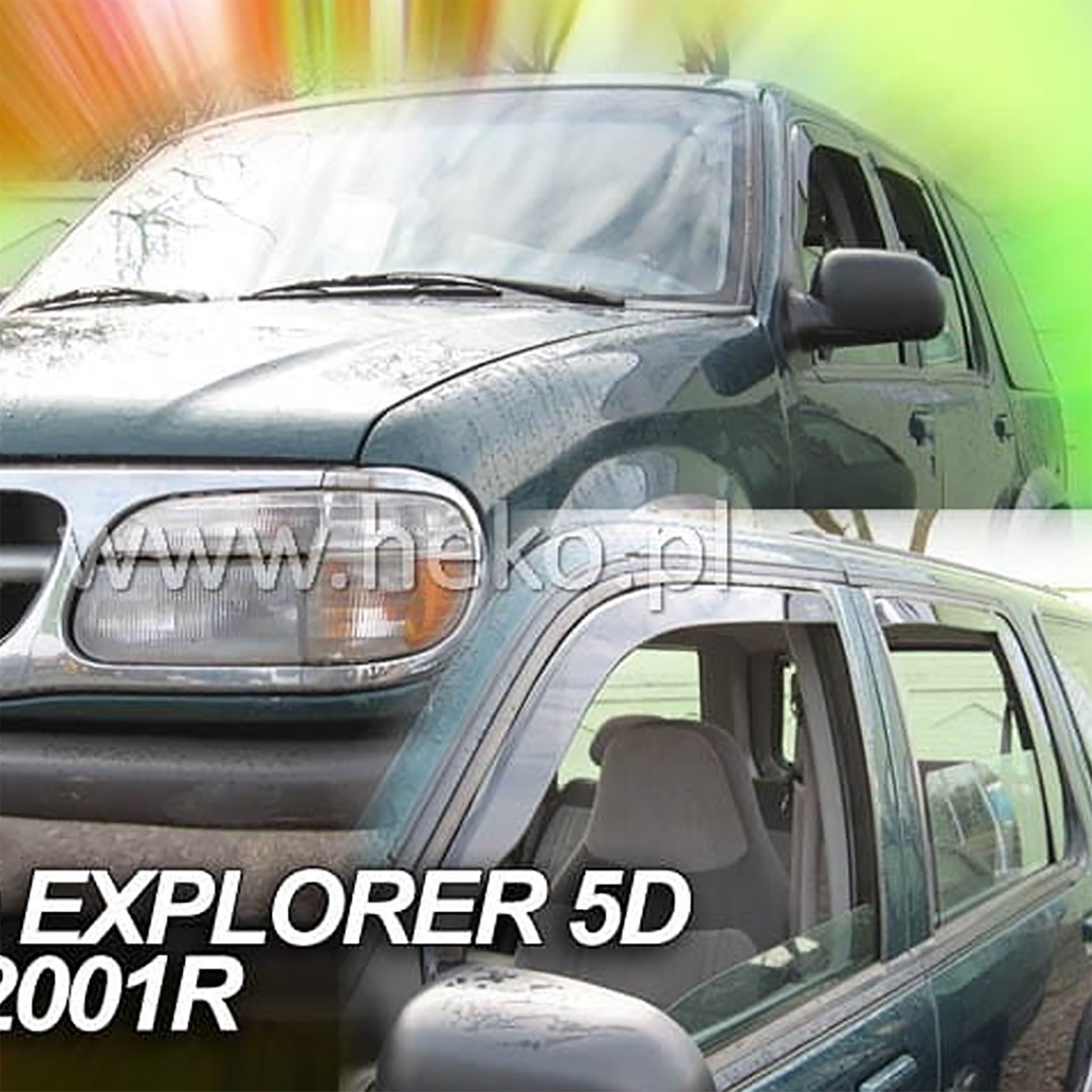 A271 ΑΝΕΜΟΘΡΑΥΣΤΕΣ ΓΙΑ FORD EXPLORER 2 5D 1996-2001 ΖΕΥΓΑΡΙ ΑΠΟ ΕΥΚΑΜΠΤΟ ΦΙΜΕ ΠΛΑΣΤΙΚΟ HEKO - 2 ΤΕΜ. - Image 1