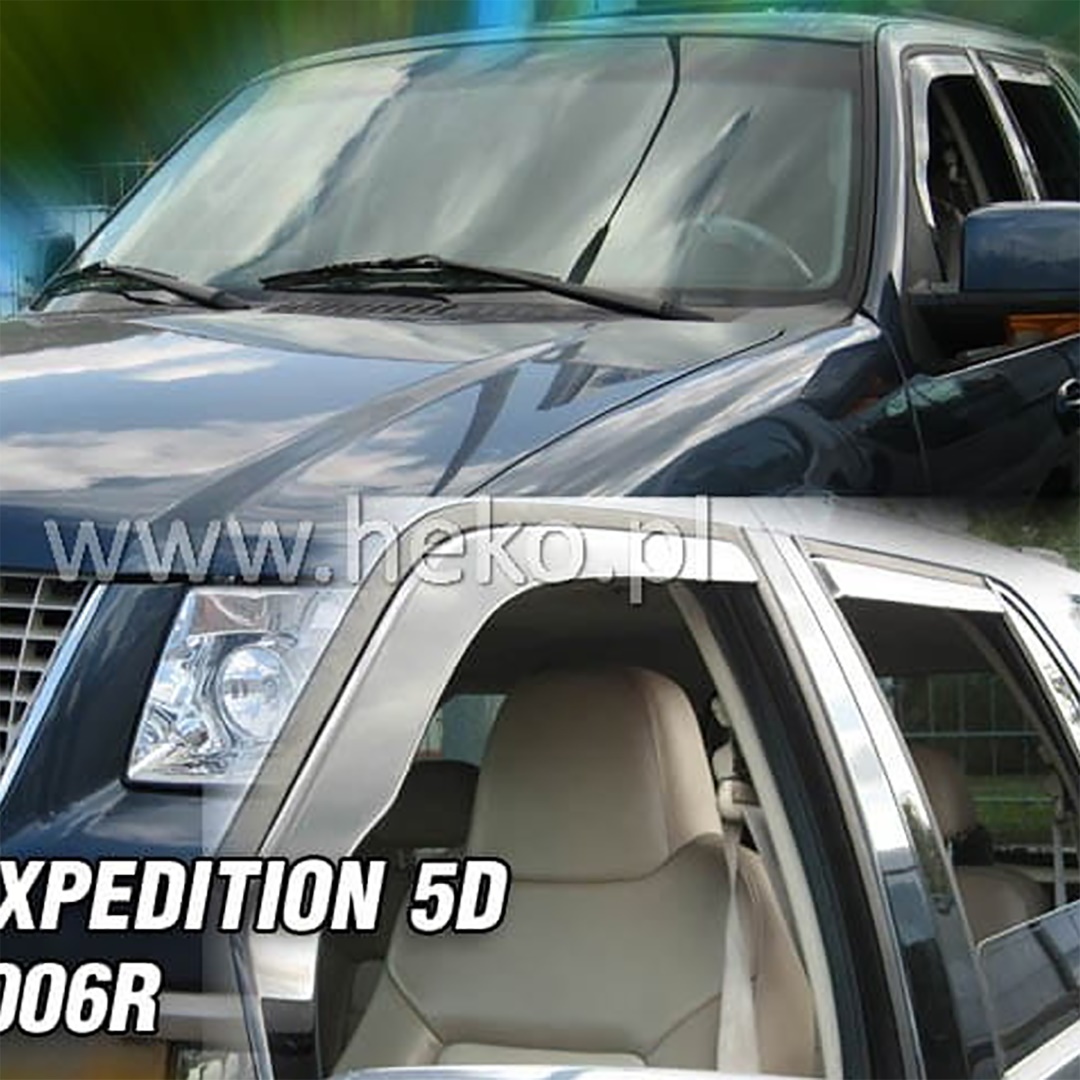A284 ΑΝΕΜΟΘΡΑΥΣΤΕΣ ΓΙΑ FORD EXPEDITION 5D 2003-2006 ΖΕΥΓΑΡΙ ΑΠΟ ΕΥΚΑΜΠΤΟ ΦΙΜΕ ΠΛΑΣΤΙΚΟ HEKO - 2 ΤΕΜ. - Image 1