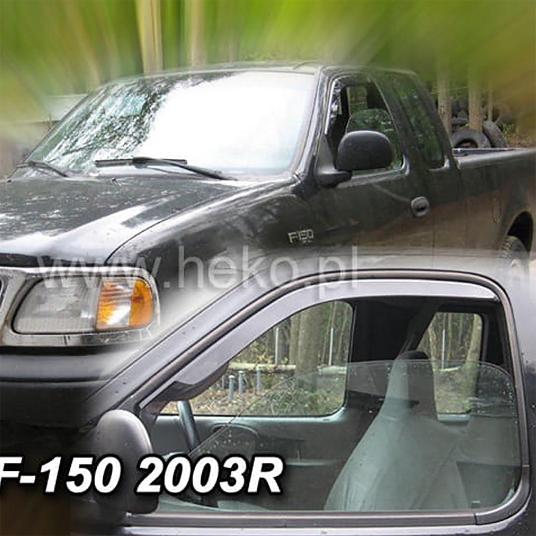 A305 ΑΝΕΜΟΘΡΑΥΣΤΕΣ ΓΙΑ FORD F150 XLT 2D 1999-2003 ΖΕΥΓΑΡΙ ΑΠΟ ΕΥΚΑΜΠΤΟ ΦΙΜΕ ΠΛΑΣΤΙΚΟ HEKO - 2 ΤΕΜ. - Image 1