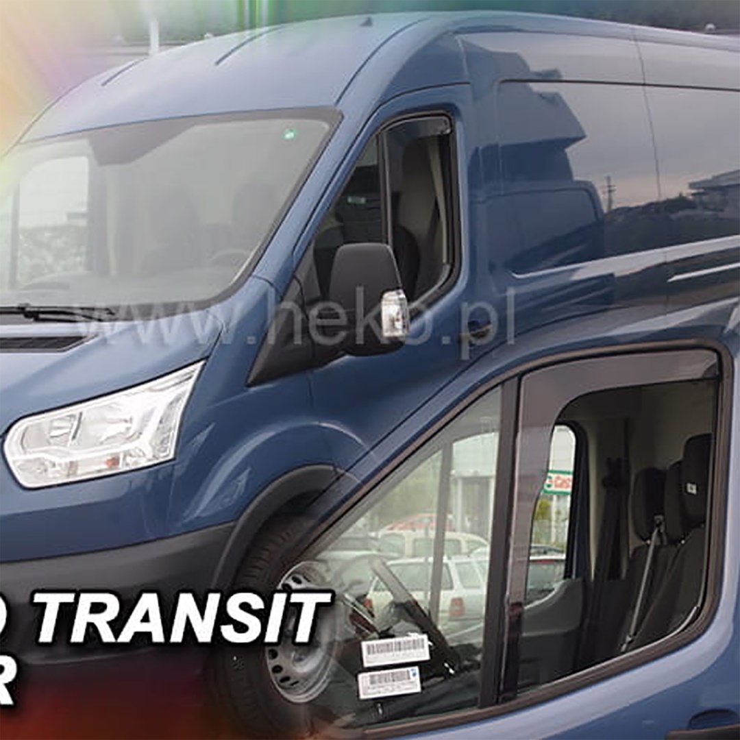 A308 ΑΝΕΜΟΘΡΑΥΣΤΕΣ ΓΙΑ FORD TRANSIT 8 2013+ ΖΕΥΓΑΡΙ ΑΠΟ ΕΥΚΑΜΠΤΟ ΦΙΜΕ ΠΛΑΣΤΙΚΟ HEKO - 2 ΤΕΜ. - Image 1
