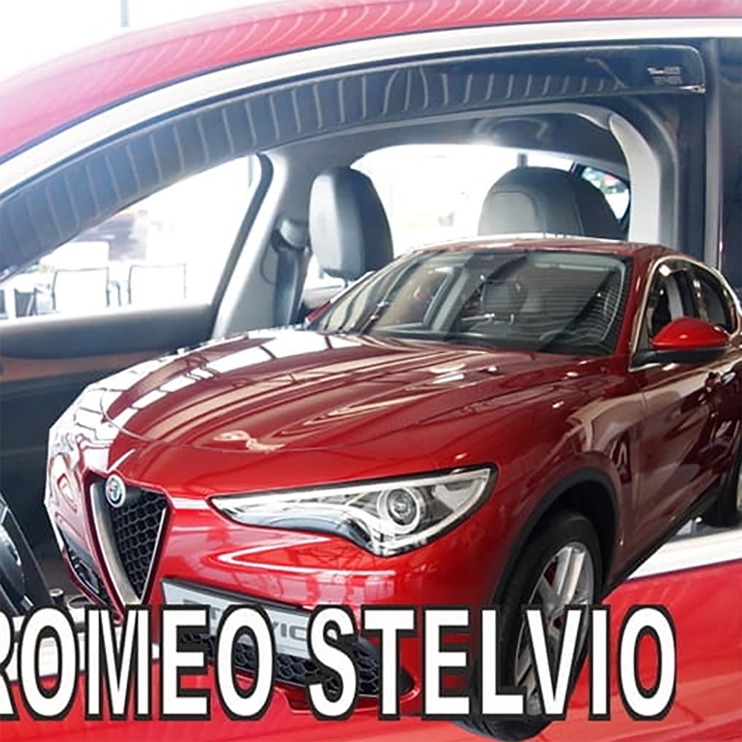 ANEM10117-1 ΑΝΕΜΟΘΡΑΥΣΤΕΣ ΓΙΑ ALFA ROMEO STELVIO 5D 2017- ΖΕΥΓΑΡΙ ΑΠΟ ΕΥΚΑΜΠΤΟ ΦΙΜΕ ΠΛΑΣΤΙΚΟ HEKO - 2 ΤΕΜ. - Image 1