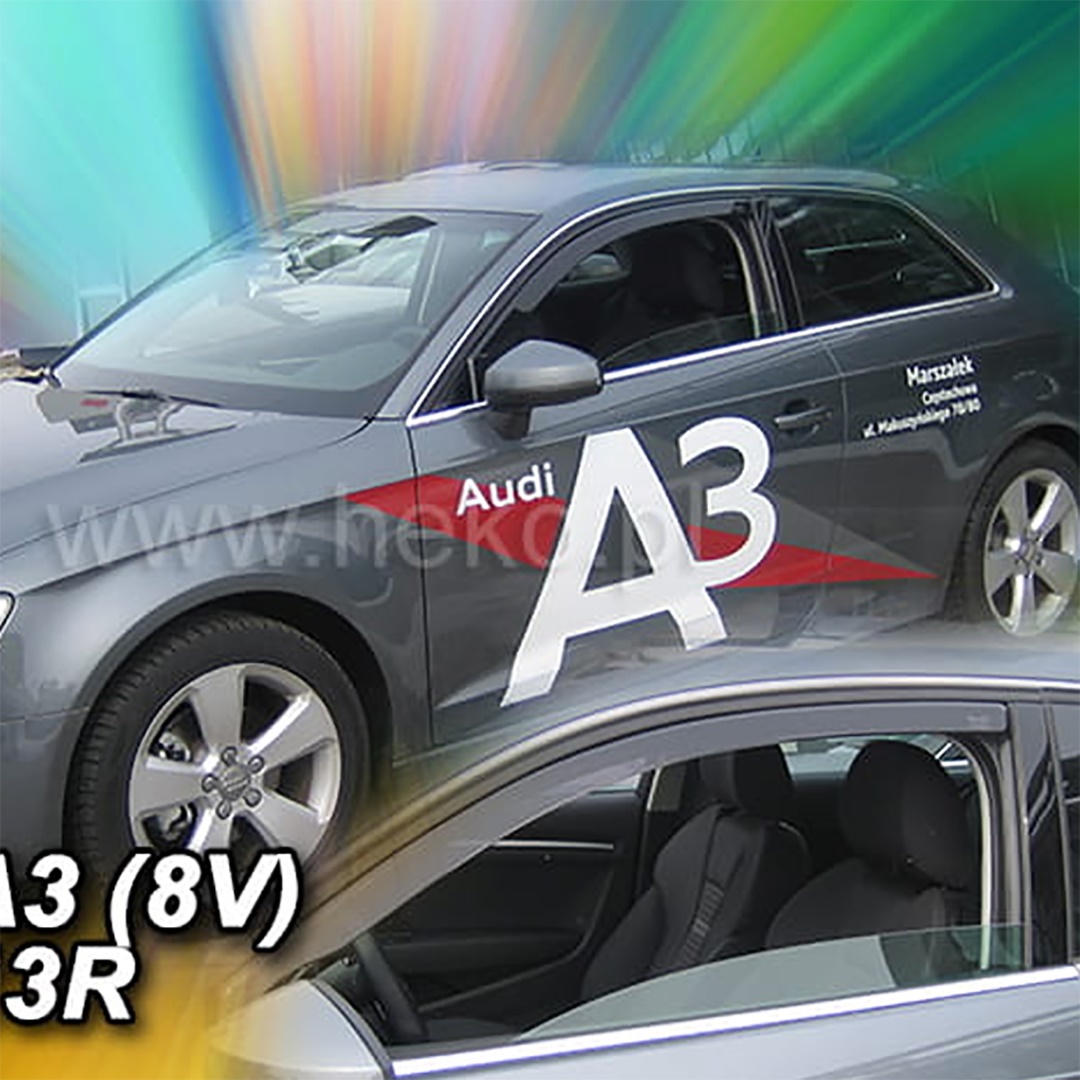 ANEM10242-1 ΑΝΕΜΟΘΡΑΥΣΤΕΣ ΓΙΑ AUDI A3 / 8V SPORTBACK 5D 2013-2019 ΖΕΥΓΑΡΙ ΑΠΟ ΕΥΚΑΜΠΤΟ ΦΙΜΕ ΠΛΑΣΤΙΚΟ HEKO - 2 ΤΕΜ. - Image 1