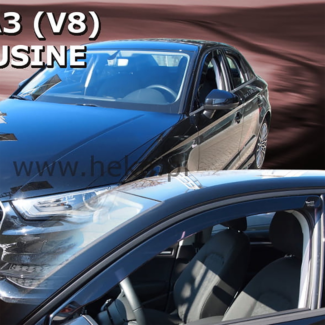 ANEM10246-1 ΑΝΕΜΟΘΡΑΥΣΤΕΣ ΓΙΑ AUDI A3 4D/5D HTB / WAGON / LIMUSINE 2012-2020 ΖΕΥΓΑΡΙ ΑΠΟ ΕΥΚΑΜΠΤΟ ΦΙΜΕ ΠΛΑΣΤΙΚΟ HEKO - 2 ΤΕΜ. - Image 1