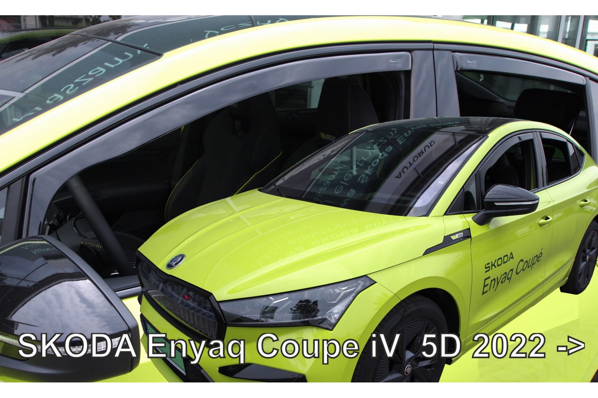 ANEMHEKO28363 ΑΝΕΜΟΘΡΑΥΣΤΕΣ ΓΙΑ SKODA ENYAQ COUPE 5D 2022+? ΣΕΤ ΑΥΤΟΚΙΝΗΤΟΥ ΑΠΟ ΕΥΚΑΜΠΤΟ ΦΙΜΕ ΠΛΑΣΤΙΚΟ HEKO - 4 ΤΕΜ. - Image 1