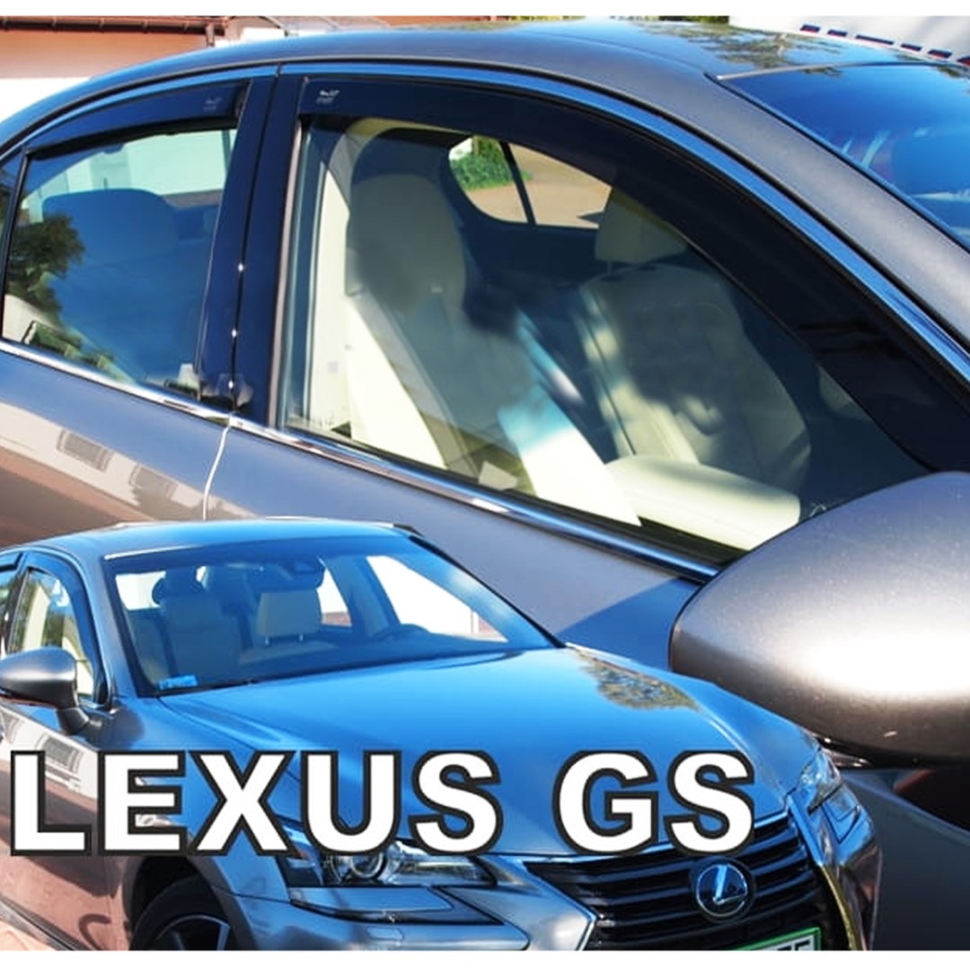 ANEMSET30027_1 ΑΝΕΜΟΘΡΑΥΣΤΕΣ ΓΙΑ LEXUS GS IV 250 4D 2016+ ΣΕΤ ΑΥΤΟΚΙΝΗΤΟΥ ΑΠΟ ΕΥΚΑΜΠΤΟ ΦΙΜΕ ΠΛΑΣΤΙΚΟ HEKO - 4 ΤΕΜ. - Image 1
