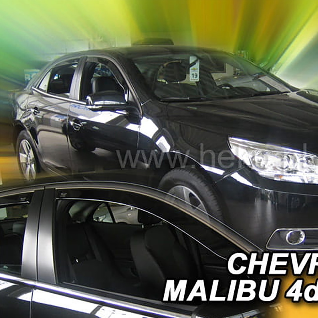 B ΑΝΕΜΟΘΡΑΥΣΤΕΣ ΓΙΑ CHEVROLET MALIBU 4D 2012-2016 ΖΕΥΓΑΡΙ ΑΠΟ ΕΥΚΑΜΠΤΟ ΦΙΜΕ ΠΛΑΣΤΙΚΟ HEKO - 2 ΤΕΜ. - Image 1