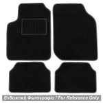ΠΑΤΑΚΙΑ ΜΟΚΕΤΑ ΓΙΑ VOLVO S40 2004+ (ΜΑΥΡΟ ΜΕ ΓΚΡΙ ΡΕΛΙ) - 4 ΤΕΜ.