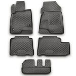 ΠΑΤΑΚΙΑ ΣΕ ΣΚΑΦΗ TPE ΛΑΣΤΙΧΟ ΓΙΑ CHEVROLET CAPTIVA 2011-2015  ΣΕ ΑΝΘΡΑΚΙ ΣΚΟΥΡΟ ΓΚΡΙ ΧΡΩΜΑ NOVLINE - 5 ΤΕΜ.