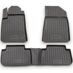 ΠΑΤΑΚΙΑ ΣΕ ΣΚΑΦΗ TPE ΛΑΣΤΙΧΟ ΓΙΑ CITROEN C5 03/2001-04/2008  ΣΕ ΑΝΘΡΑΚΙ ΣΚΟΥΡΟ ΓΚΡΙ ΧΡΩΜΑ NOVLINE - 4 ΤΕΜ.