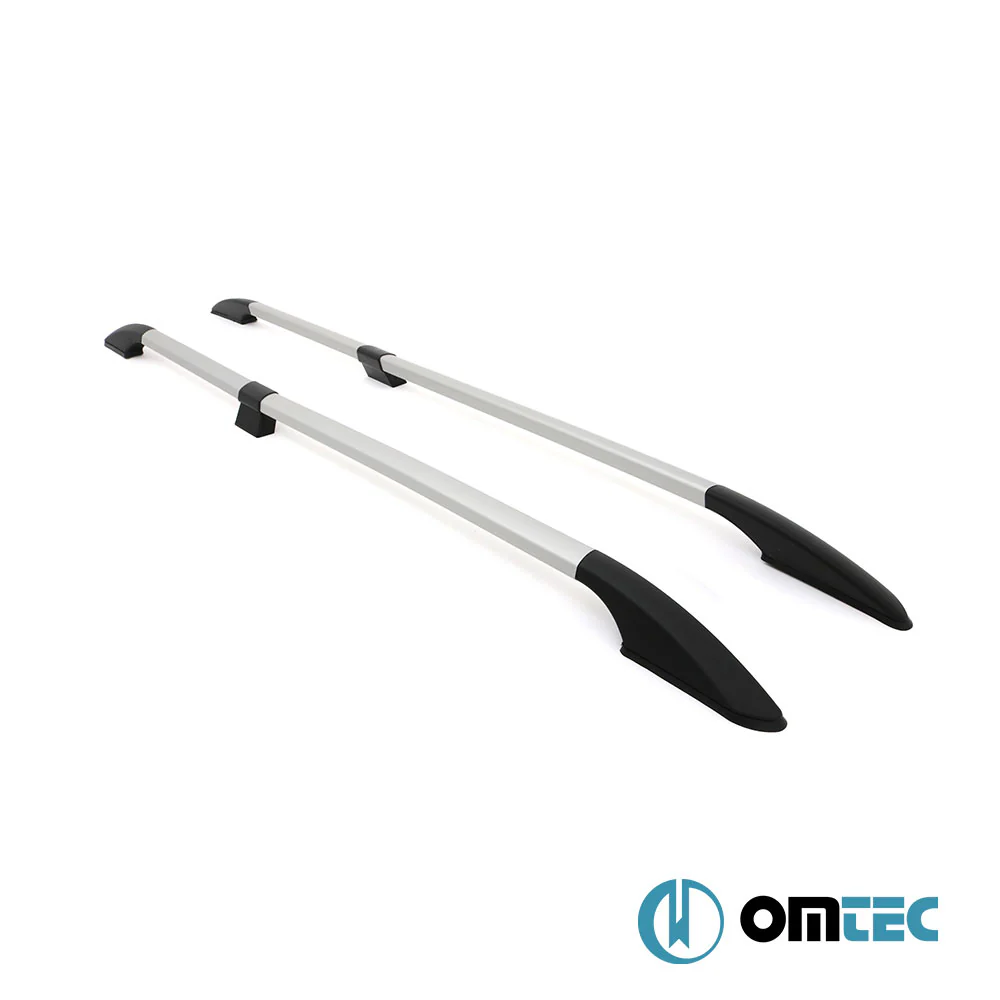 D5035933OM_1 Omtec - Παράλληλες Μπάρες Οροφής Διαιρούμενες για Nissan NV200 2010 > / Chevrolet City Express 2015 > από Αλουμίνιο σε Ασημί Χρώμα και Μέγιστο Βάρος Φορτίου 75 kg - 2 τεμ. (D5035933/OM) - Image 1