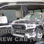 ΑΝΕΜΟΘΡΑΥΣΤΕΣ ΓΙΑ DODGE RAM 1500 CREW CAB (ΔΙΠΛΟΚΑΜΠΙΝΟ) 4D 2019+ ΣΕΤ ΑΥΤΟΚΙΝΗΤΟΥ ΑΠΟ ΕΥΚΑΜΠΤΟ ΦΙΜΕ ΠΛΑΣΤΙΚΟ HEKO - 4 ΤΕΜ.