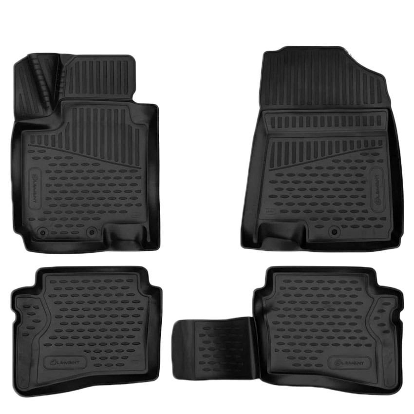 ELEMENT3D02054210 ΠΑΤΑΚΙΑ ΣΕ ΣΚΑΦΗ TPE ΛΑΣΤΙΧΟ ΓΙΑ HYUNDAI i20 5D 2014+ ΣΕ ΜΑΥΡΟ ΧΡΩΜΑ NOVLINE - 4 ΤΕΜ. - Image 1