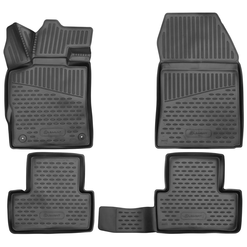 ELEMENT3DAN0652210_NV_1 ΠΑΤΑΚΙΑ ΣΕ ΣΚΑΦΗ TPE ΛΑΣΤΙΧΟ ΓΙΑ HYUNDAI KONA 1.0 T-GDi 7DCT 2023+ ΣΕ ΜΑΥΡΟ ΧΡΩΜΑ NOVLINE - 4 ΤΕΜ. - Image 1