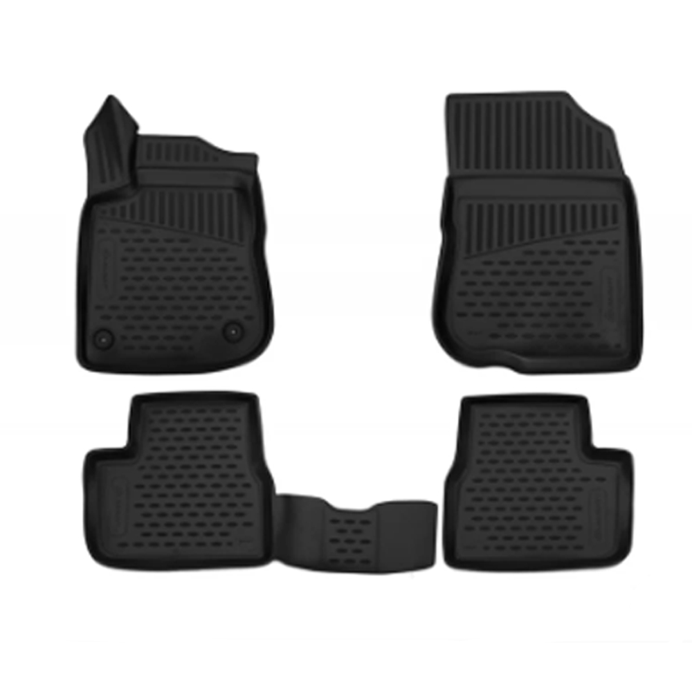 EXP.ELEMENT3D3827210 ΠΑΤΑΚΙΑ ΣΕ ΣΚΑΦΗ TPE ΛΑΣΤΙΧΟ ΓΙΑ PEUGEOT 2008 5D 2014+ ΣΕ ΜΑΥΡΟ ΧΡΩΜΑ NOVLINE - 4 ΤΕΜ. - Image 1