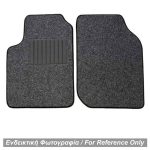 ΠΑΤΑΚΙΑ ΜΟΚΕΤΑ ΓΙΑ MERCEDES SMART 450 1998-2006  ΓΚΡΙ ΜΕ ΜΑΥΡΟ ΡΕΛΙ RACE AXION - 2 ΤΕΜ.