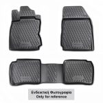 ΠΑΤΑΚΙΑ ΣΕ ΣΚΑΦΗ TPE ΛΑΣΤΙΧΟ ΓΙΑ KIA CERATO 2009-2013  ΣΕ ΑΝΘΡΑΚΙ ΣΚΟΥΡΟ ΓΚΡΙ ΧΡΩΜΑ NOVLINE - 4 ΤΕΜ.