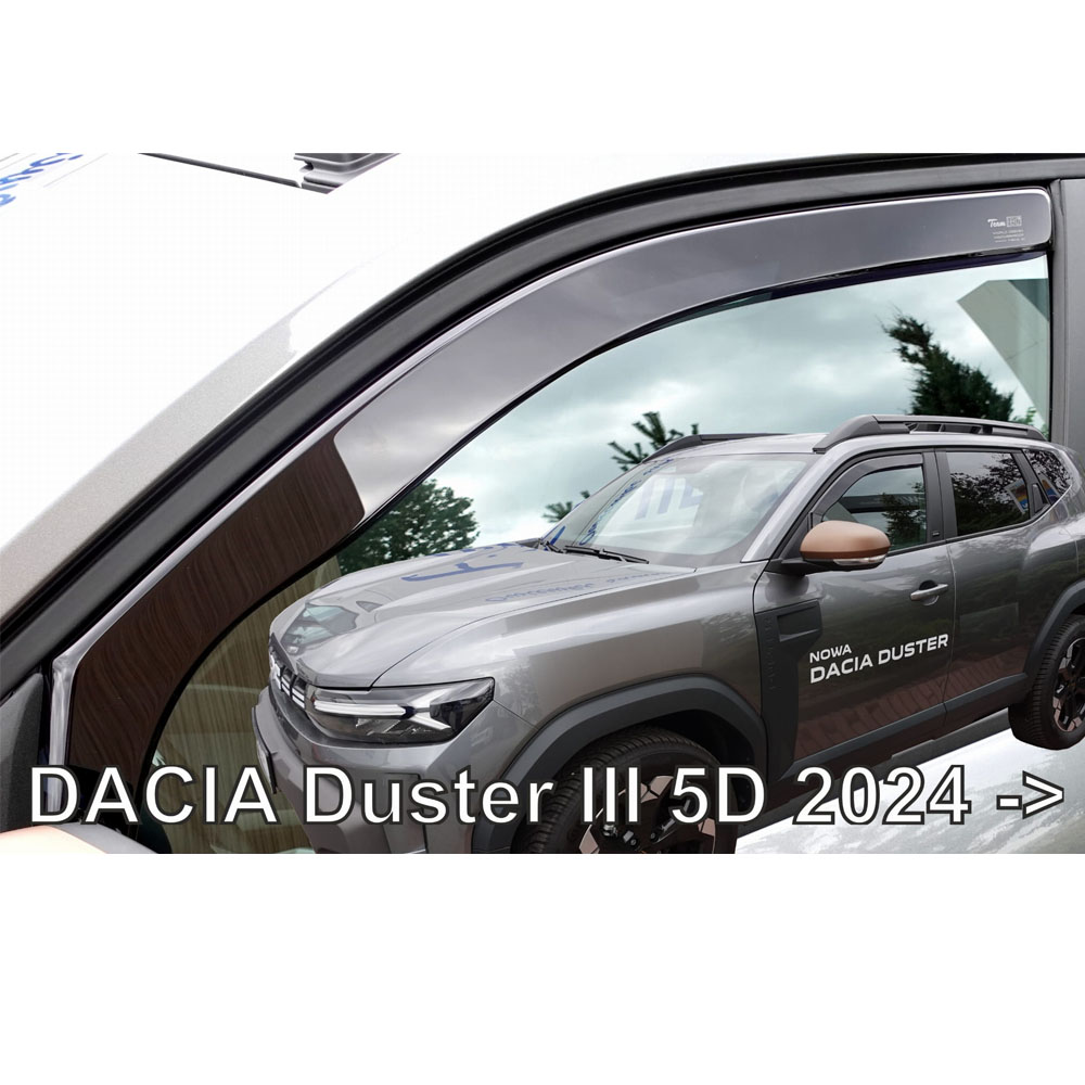 HEKO_13125 ΑΝΕΜΟΘΡΑΥΣΤΕΣ ΓΙΑ DACIA DUSTER 5D 2024+ ΖΕΥΓΑΡΙ ΑΠΟ ΕΥΚΑΜΠΤΟ ΦΙΜΕ ΠΛΑΣΤΙΚΟ HEKO - 2 ΤΕΜ - Image 1